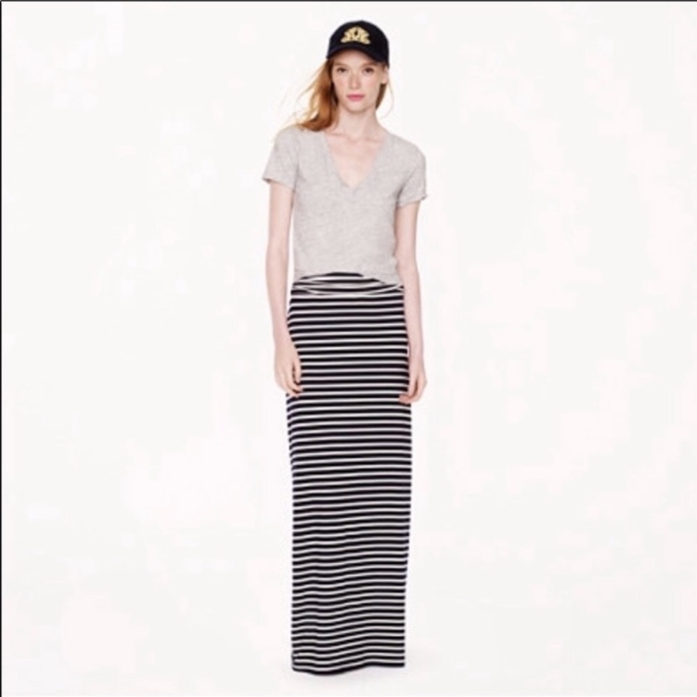 J.Crew Striped Maxi Skirt